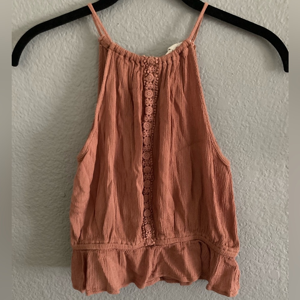 Super Cute Coral Crop Top